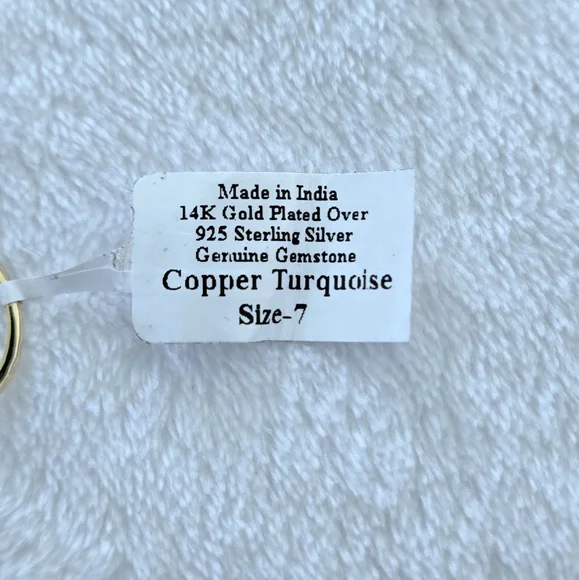 Shivam Copper Turquoise Ring💍 - NWT - Picture 6 of 16